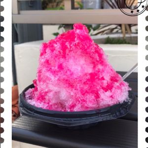 ふわふわかき氷いかがですか？　（イチゴミルク（） 